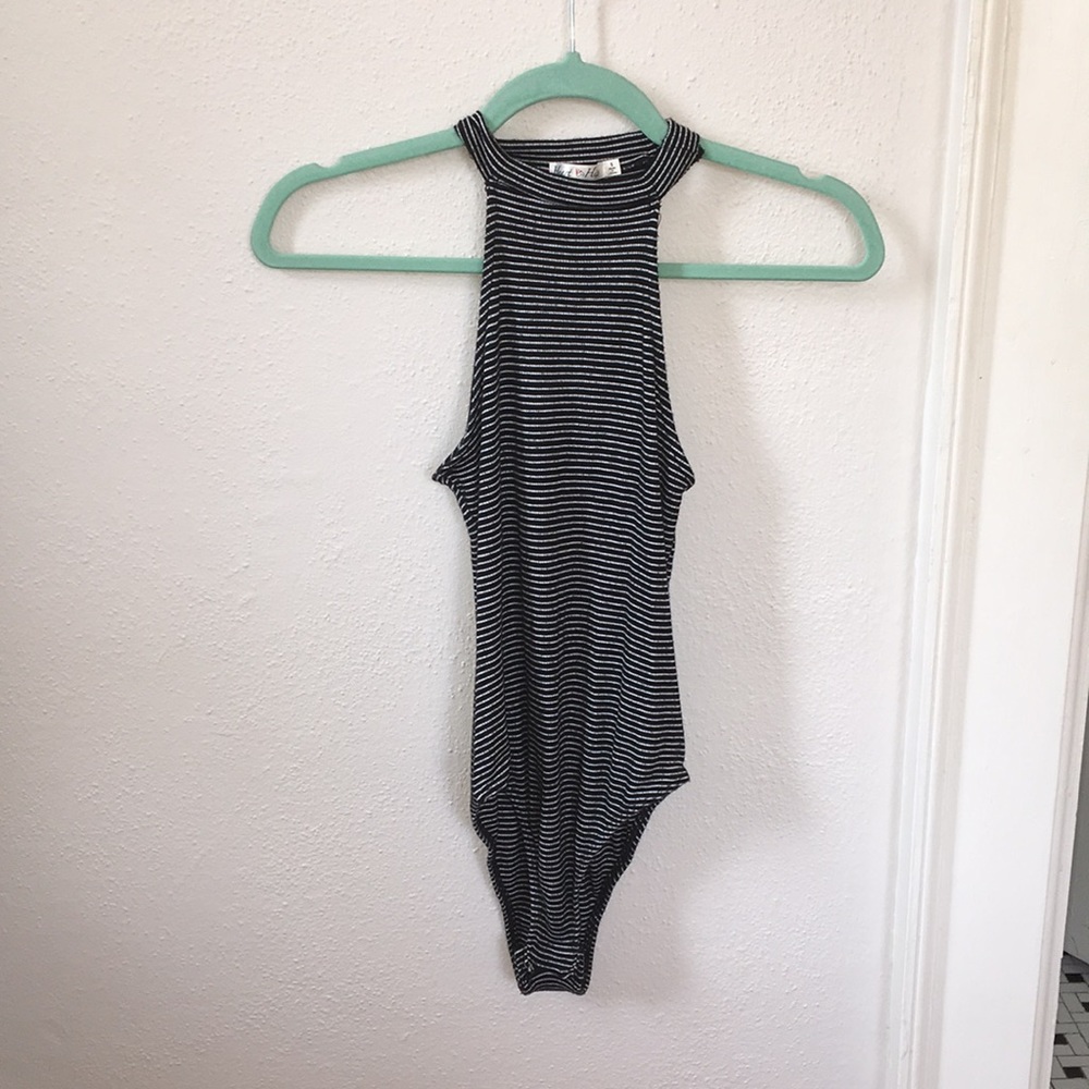 Striped bodysuit